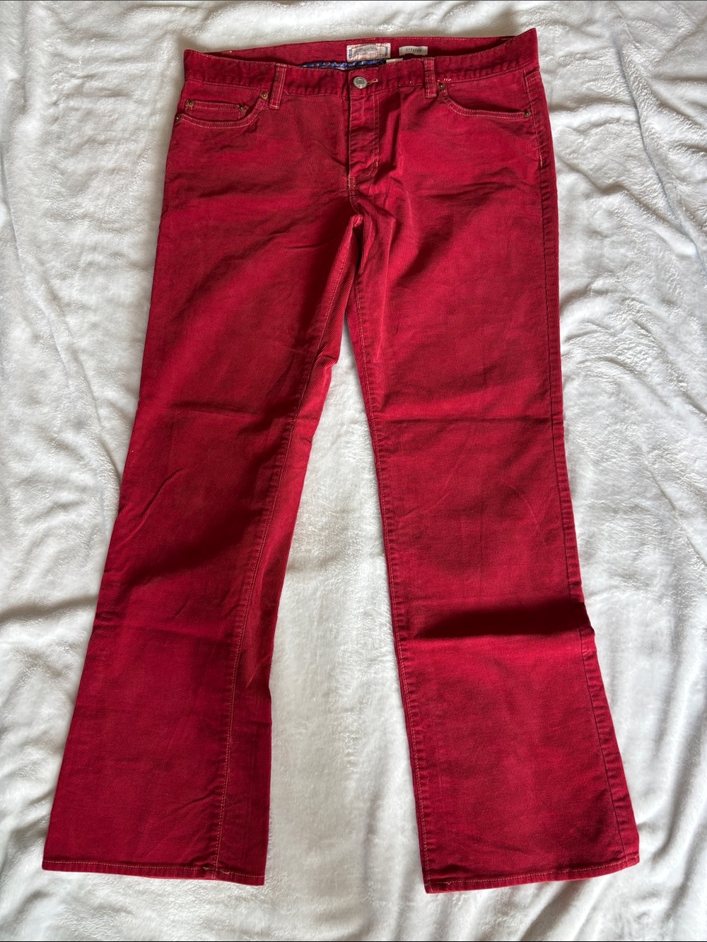 Old Navy Red Corduroy Pants 2005 Y2K vintage